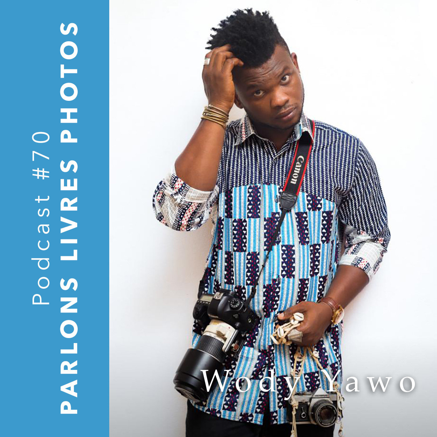 Wody Yawo, photographe de mode togolais, dans son studio de Lomé